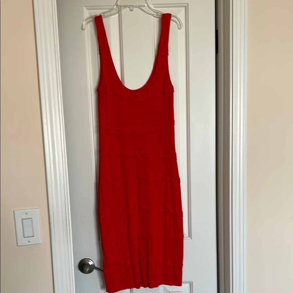 Elegant Red Sleeveless Dress